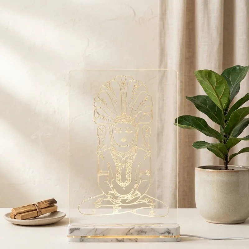 Vardhaman Acrylic Table Lamp - Transparent media 3
