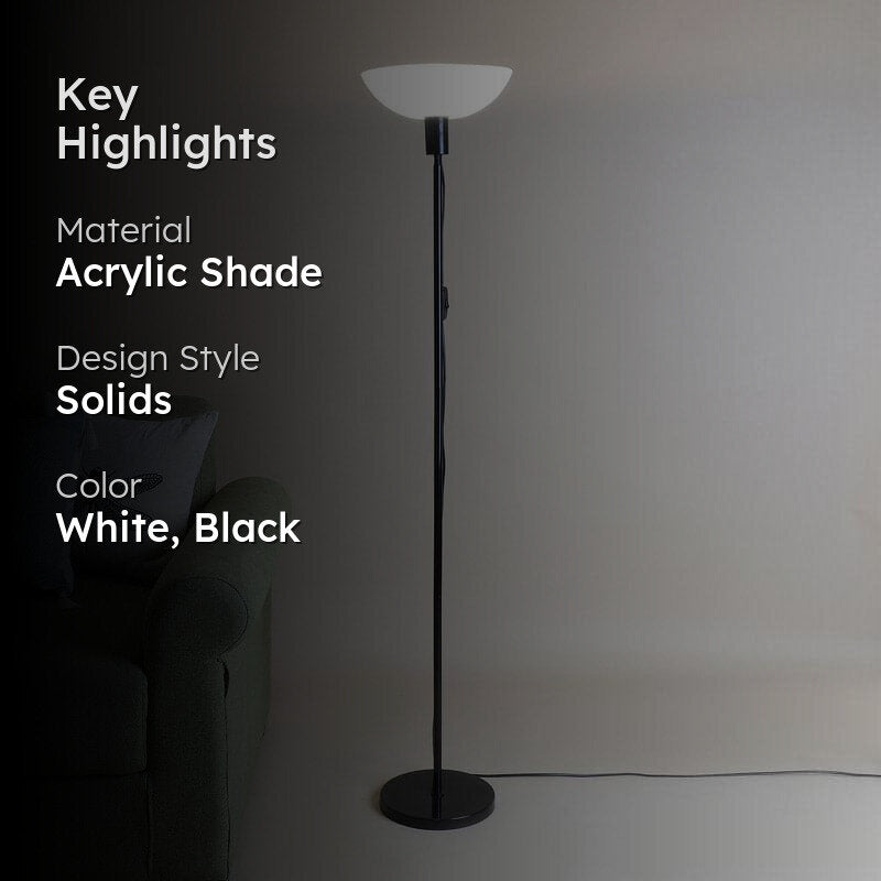 Corvina Black Floor Lamp media 2