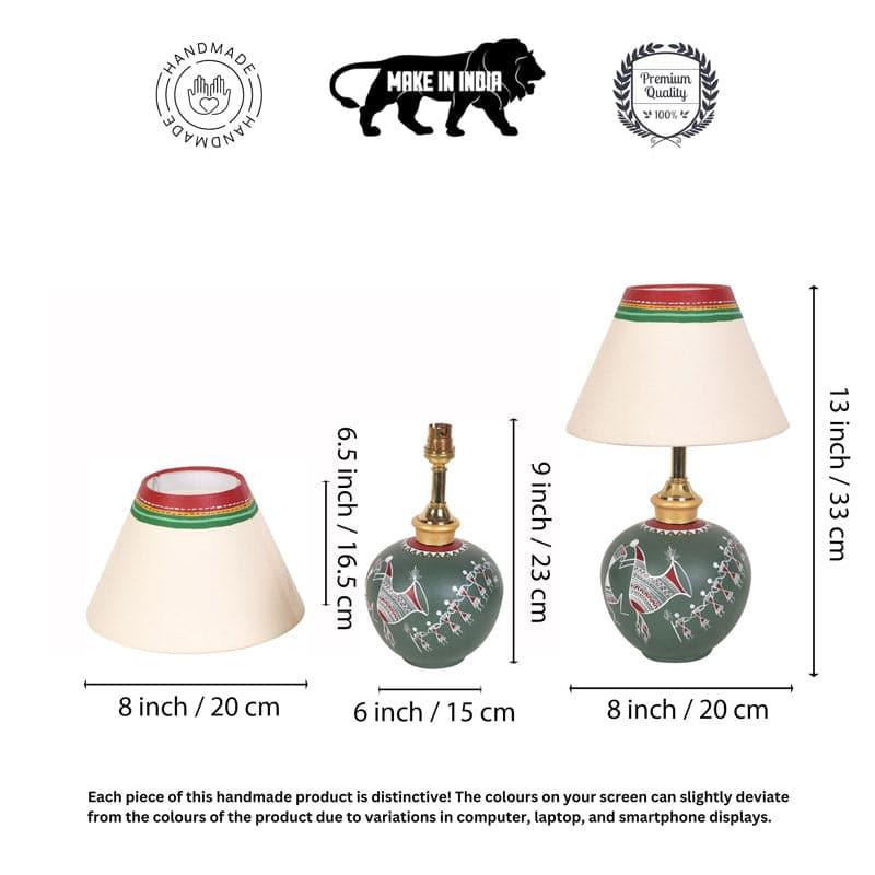 Faadya Terracotta Table Lamp - Multicolor media 6