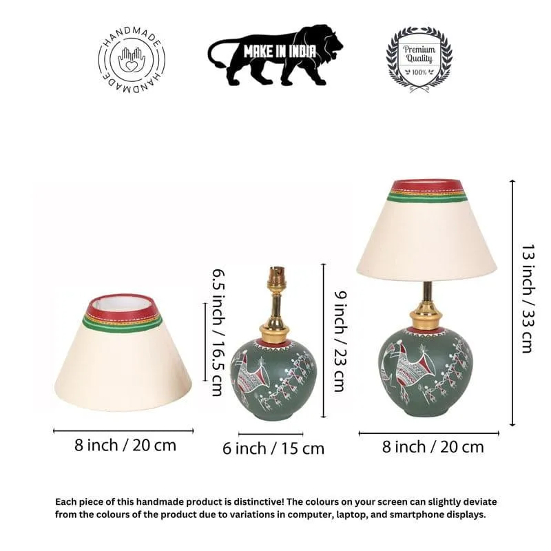 Faadya Terracotta Table Lamp - Multicolor media 6