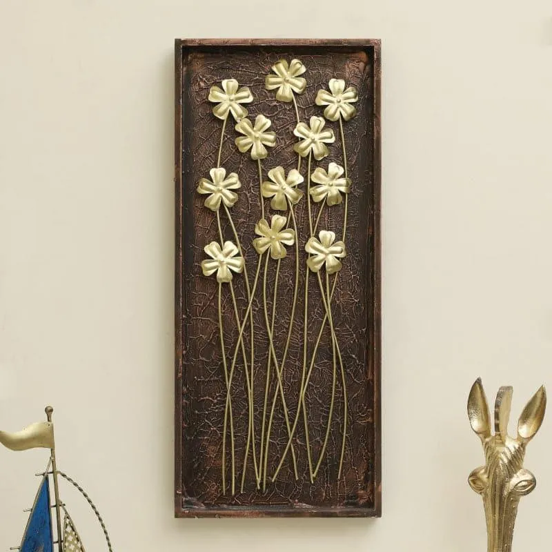 Sabra Floral Metal Wall Accent media 1
