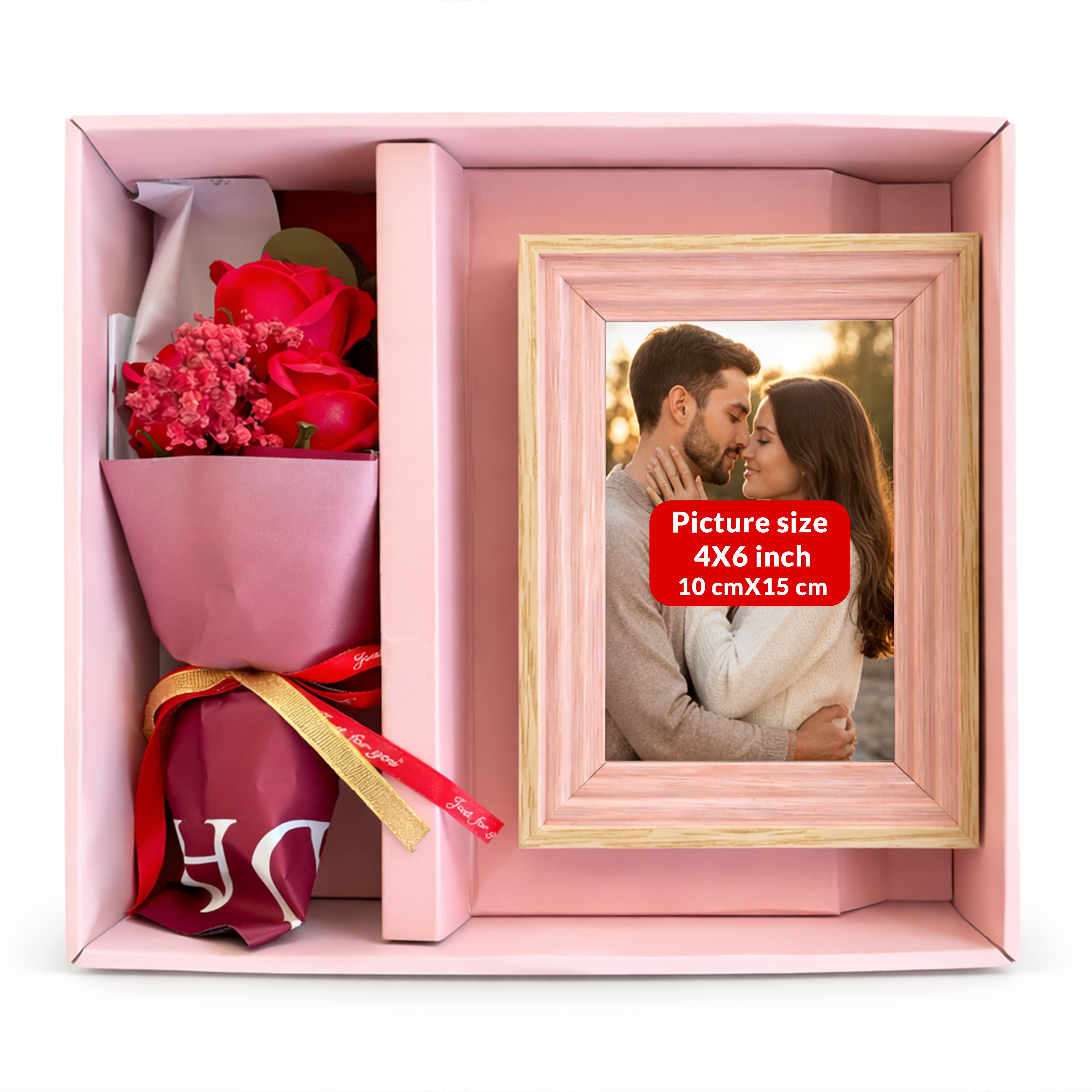 SoftHue MDF Photo Frame Gift Box - Pink media 5