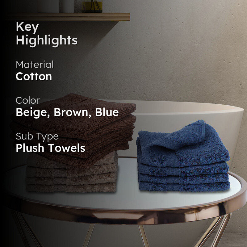 Dewa Neutrals Miorah Face Towel - Set Of Twelve media 2