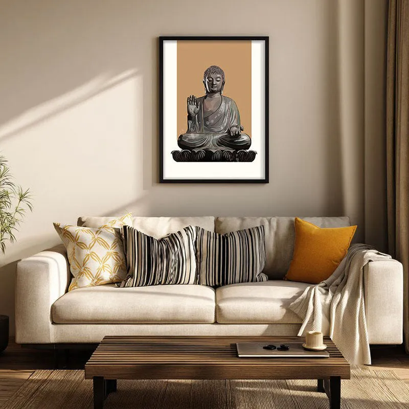 Buddha's Boon Archival Paper Wall Art With Frame media 1