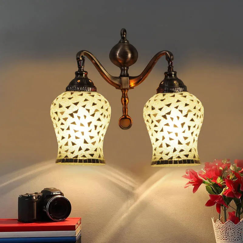 Swarna Metal Mosaic Wall Lamp media 1
