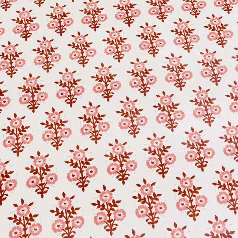 Bloom Ethnic Cotton Bedsheet (Maroon) - 180 TC media 6