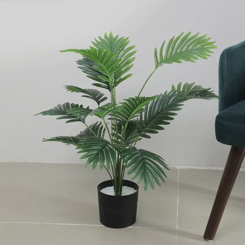 Botanelle Artificial Palm With Black Plastic Pot - 2.5 Feet media 3