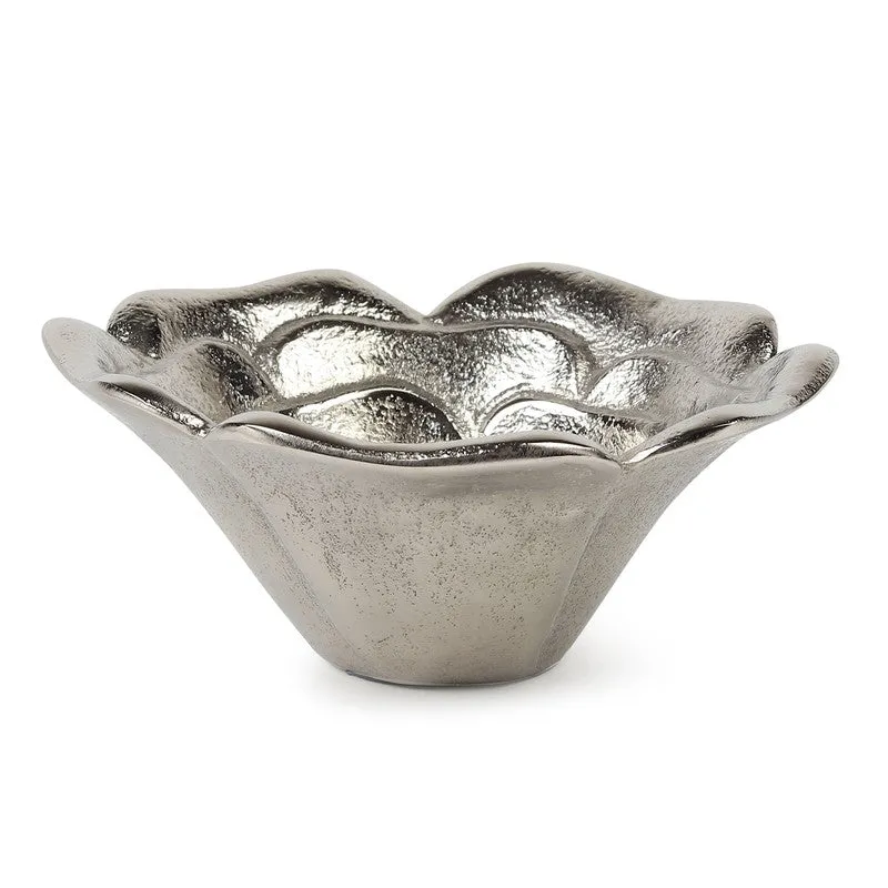 Luxe Petal Accent Bowl - Silver media 5