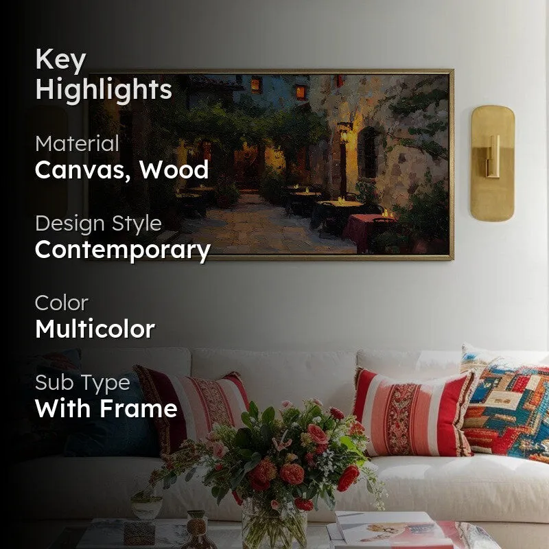 GoldenHush Canvas Wall Painting With Frame media 2