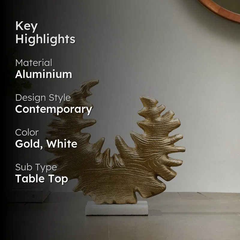 Ocean Crest Aluminium Showpiece - Gold - 2