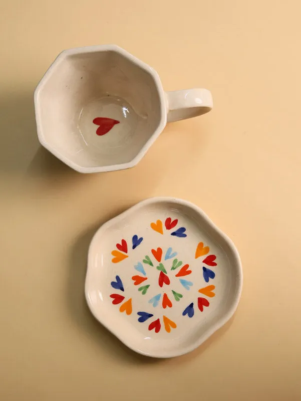 Love Is Love Cup & Saucer (220 ML) - Two Piece Set media 4
