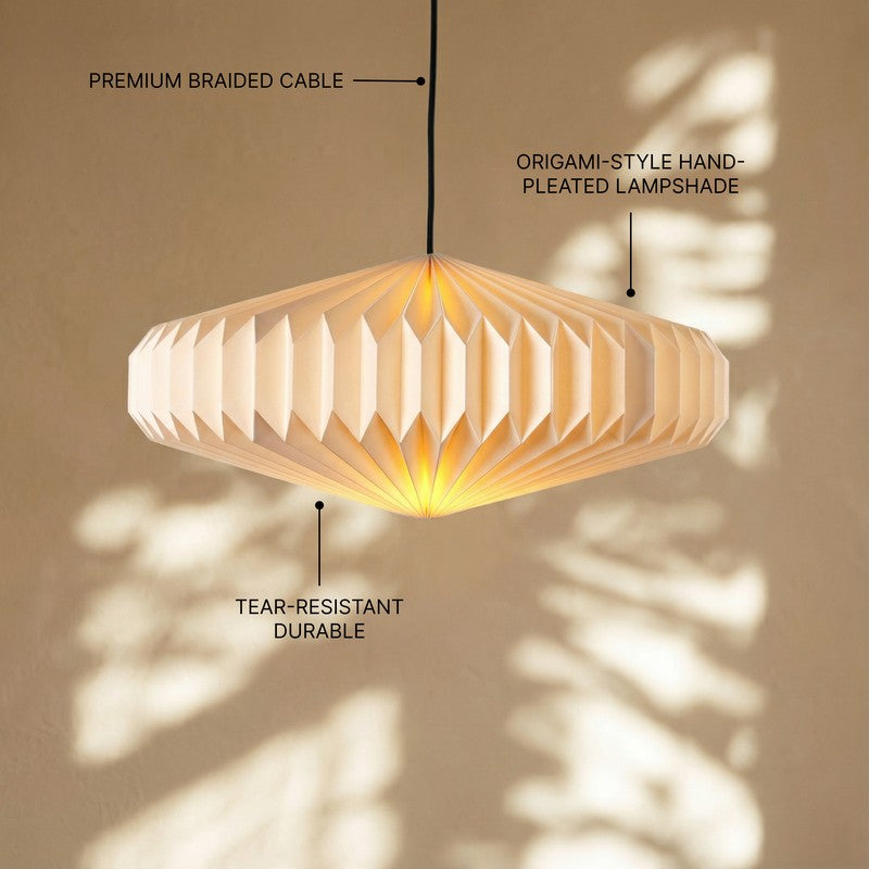 Fig Living Oblong Paper Ceiling Lamp - Ivory media 4
