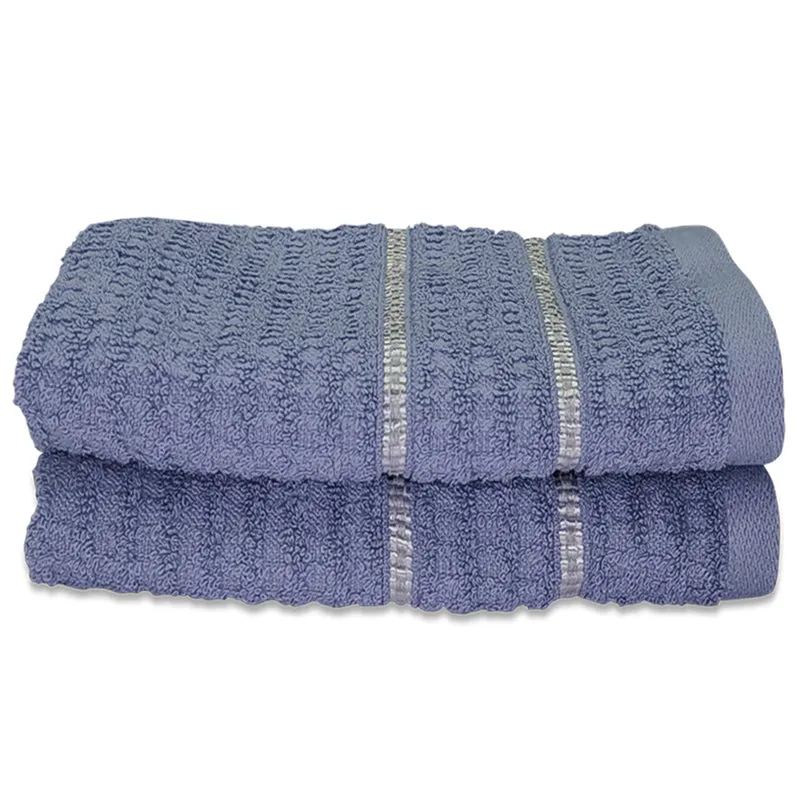 Junia Hand Towel (Blue) - Set Of Two media 3