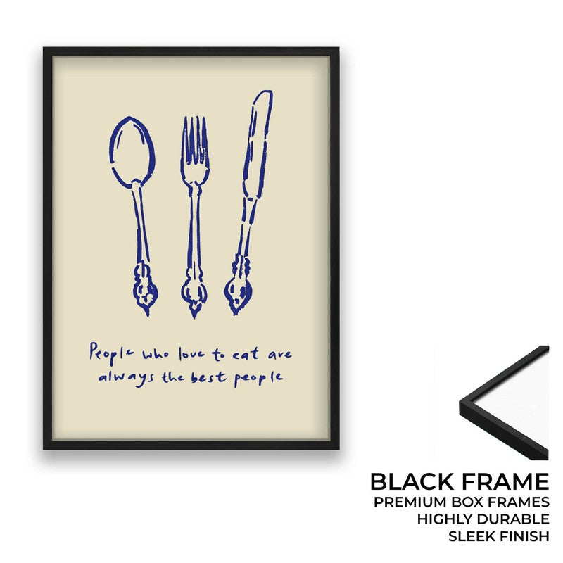 MonoCutlery  Archival Canvas Wall Art - Black media 8