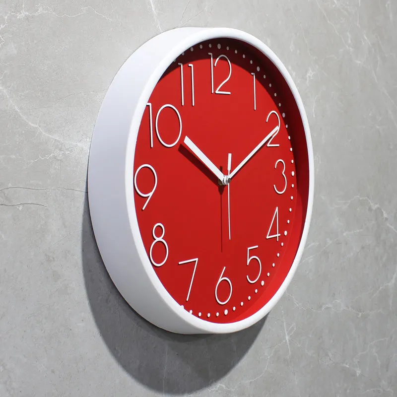 Tynox Analog Wall Clock - Red, White media 3