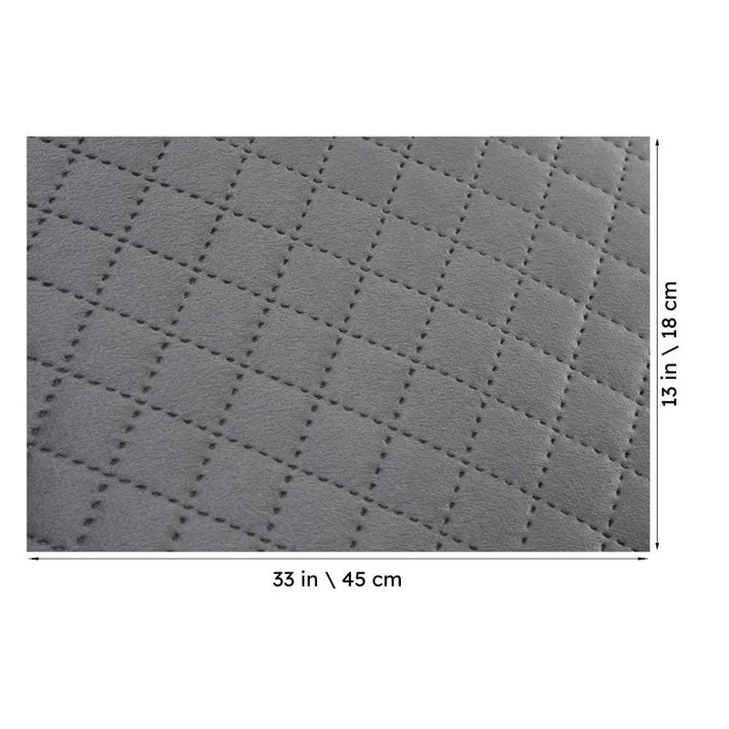 Osric Velvet Quilted Placemat (Grey) - Set Of Six media 8