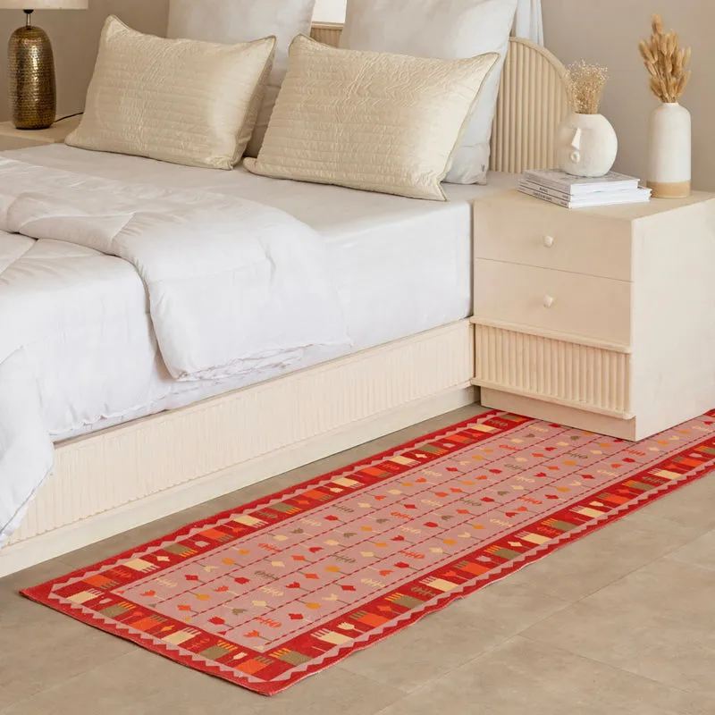Zariel Cotton Runner Rug - Red media 4