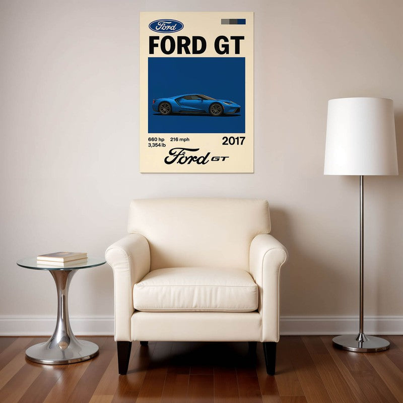 Ford GT Legacy Wall Poster