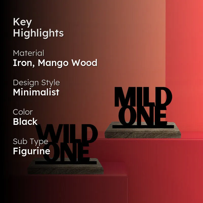 Wild One & Mild One Showpiece - Set Of Two media 2