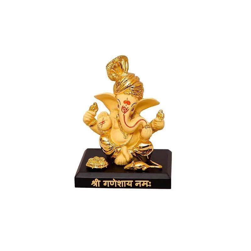 Vakratunda Idol- Yellow/Gold media 3