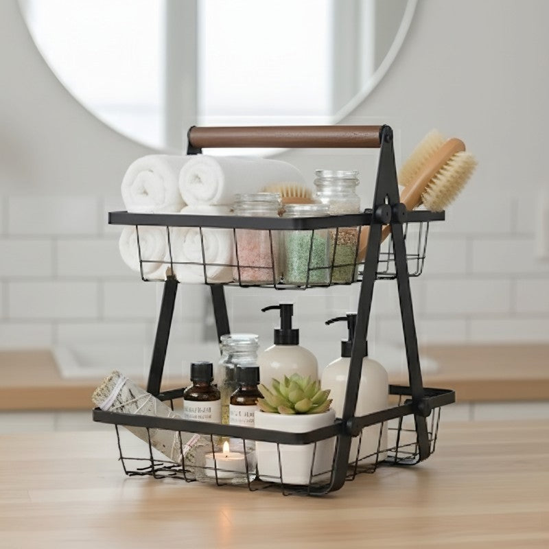 LuxeTier Fruit Basket - Black media 5