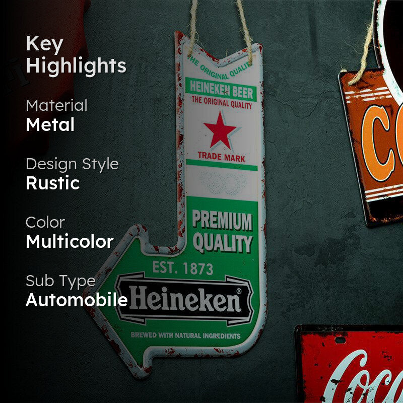 The Right Way Retro  Arrow Metal Wall Accent media 2