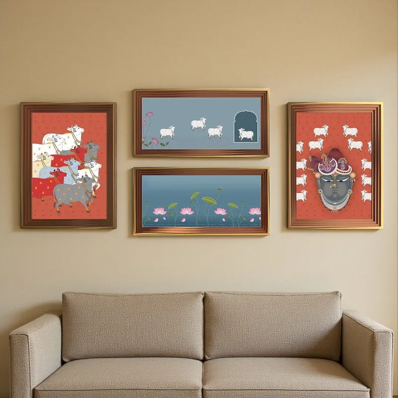 Kanha Nandi Wall Art - Set of Four media 1
