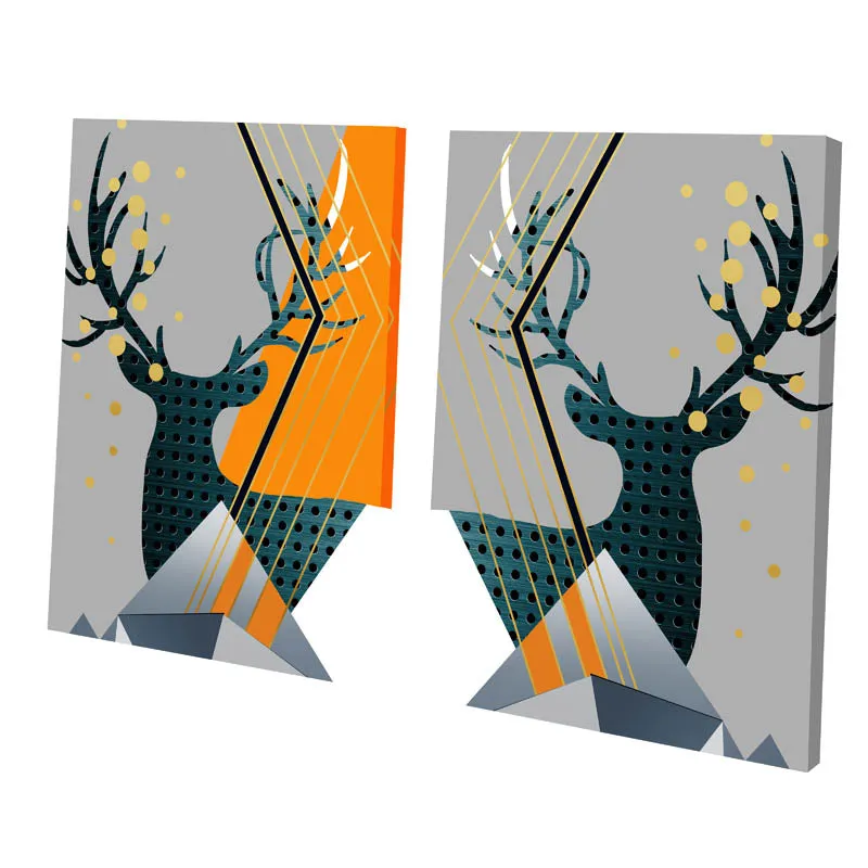 Vaughn Stag Wall Art - Set Of Two media 4
