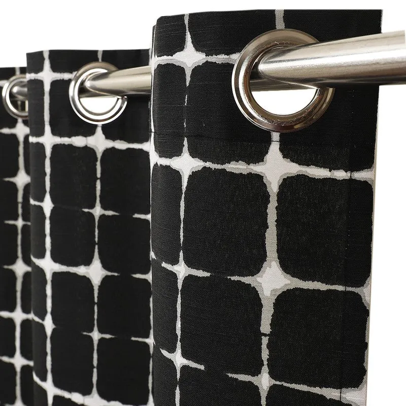 Timeless Plaid Curtain - Black media 7