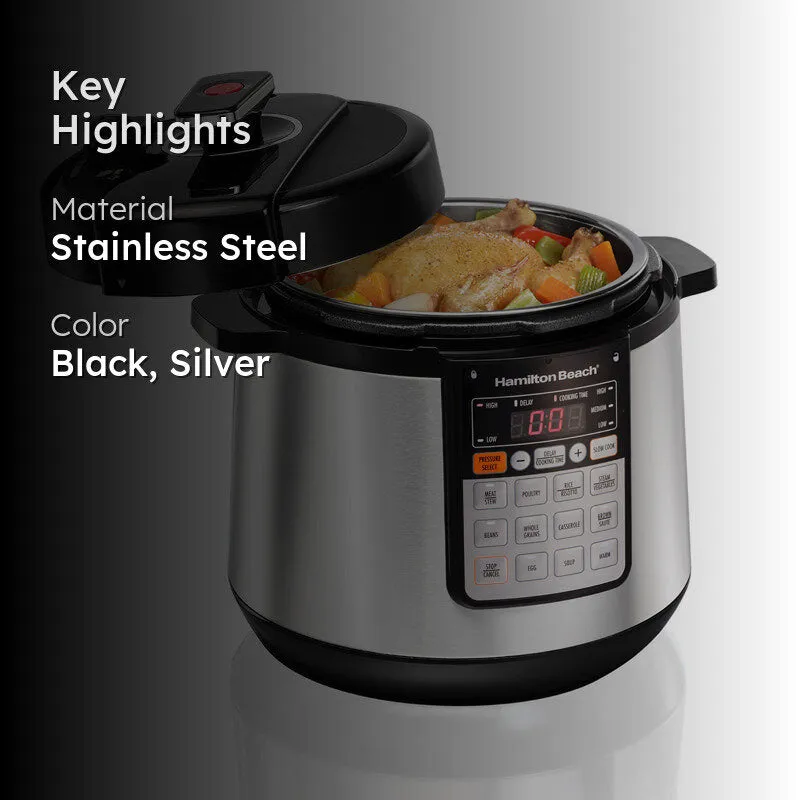 Hamilton Beach Electric Pressure Cooker - 5.7 L media 2