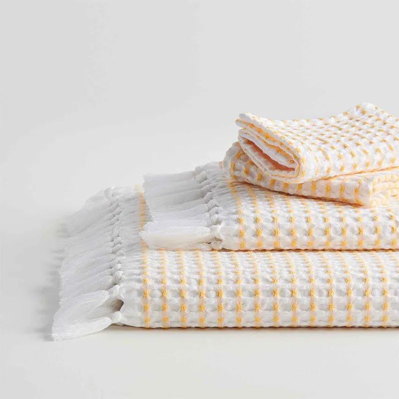 Resho Waffle Towel Combo (Melon) - Four Piece Set media 5