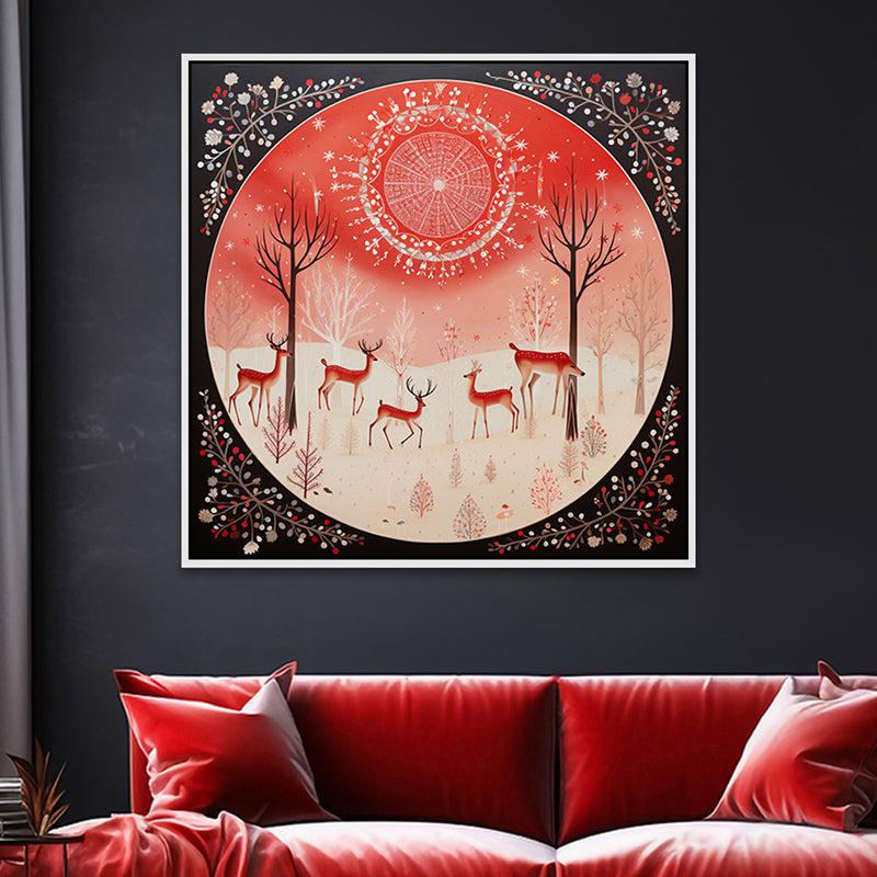 Warm Yuletide Glow Wall Painting media 4