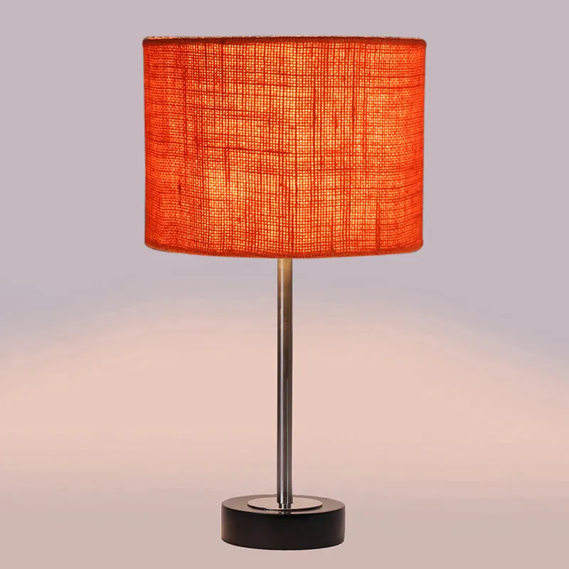 Sienna I Rodin Wooden Table Lamp - Orange,Silver,Black media 5