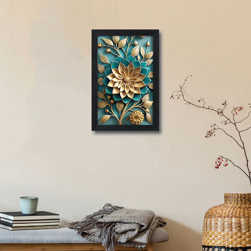 Flora Relief Wall Painting
