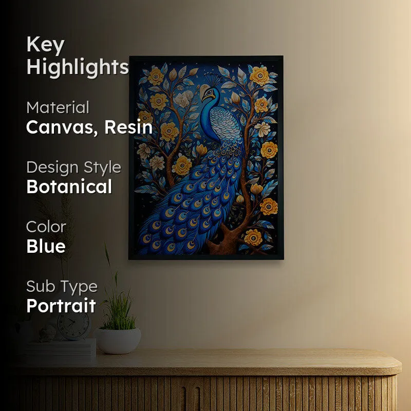 Peacock Magica Canvas Wall Art media 2