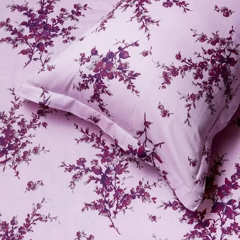 Parul Printed Cotton Bedsheet (Pink) - 300 TC media 7