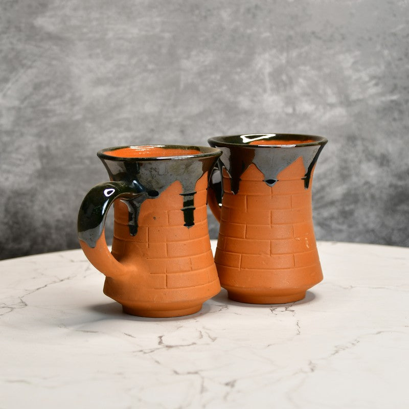 Ember Terracotta Coffee Mug (440 mL Each) - Set Of Two