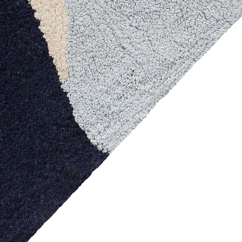 Abstracta Tufted Cotton Area Rug - Grey, Red media 4