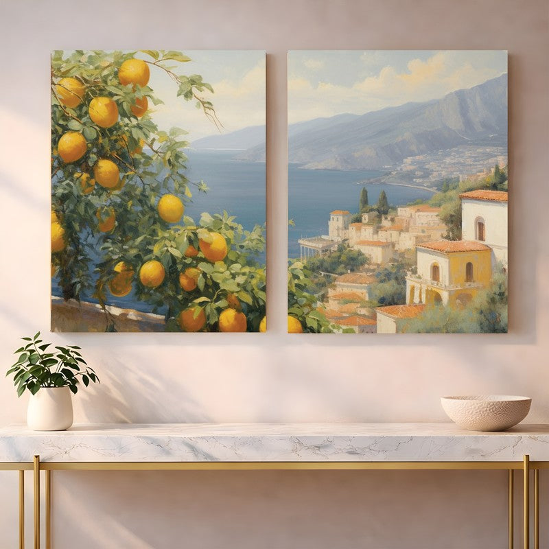 Zesty View Canvas Wall Art - Set of Two