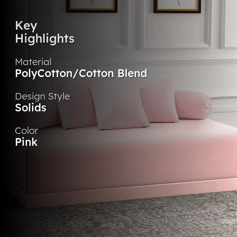 AbstroLoom Diwan Set (Pink) - Six Piece Set media 2