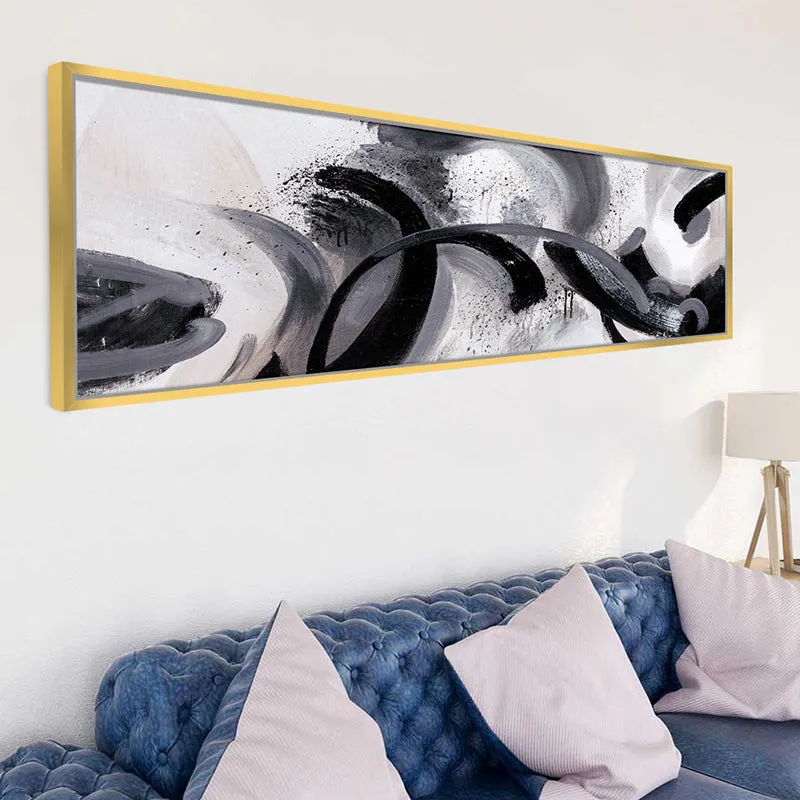 Ink Swirls Canvas Wall Art media 3