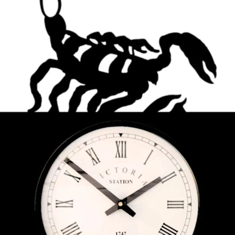Scorpion Steel Analog Wall Clock - Black media 5