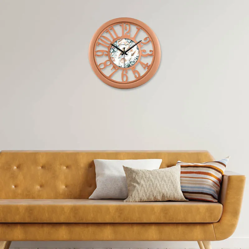 Midge Peach Wall Clock media 3