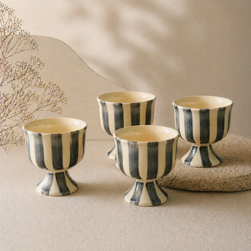 FrostBite Ceramic Ice Cream Cups (160 mL Each) - Set of Four - 6
