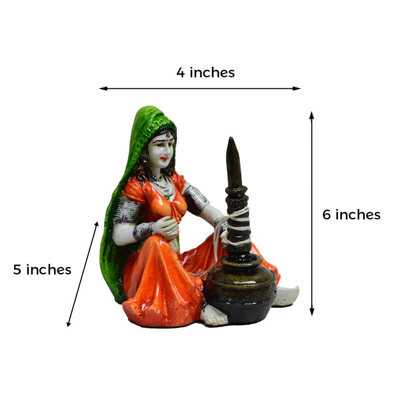 Rajasthani Naari Chore Showpiece media 5