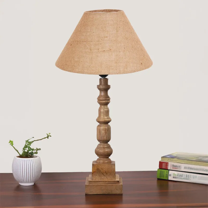 Sienna II Arbor Wooden Table Lamp - Brown media 3