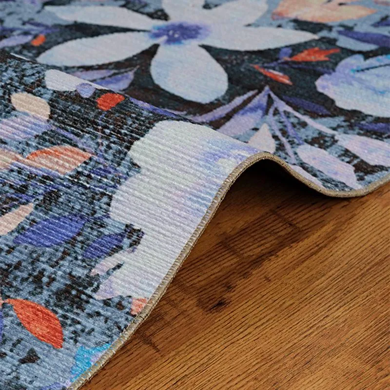 Abigail Floral Carpet - Blue media 5