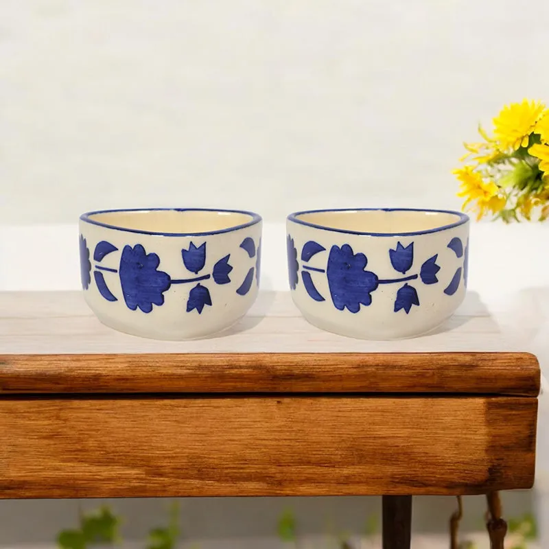 Grecian Blooms Ceramic Dip Bowl (80 mL) - Set Of Two media 6