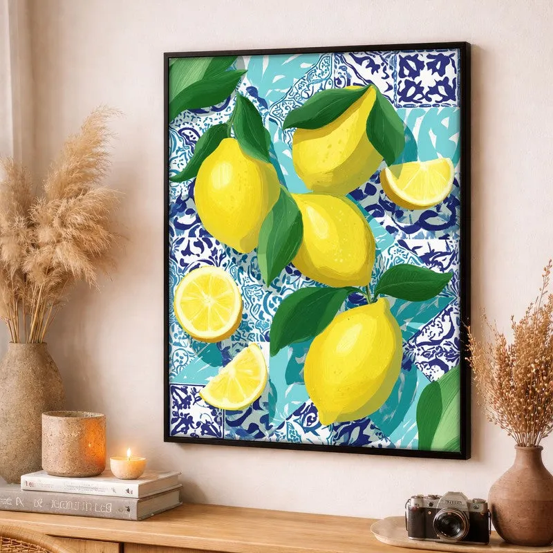 Limoncello Canvas Wall Painting - Black Frame media 3