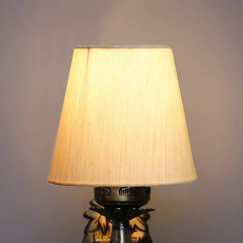 Ziada Stiva Conical Fabric & Metal Wall Lamp - Off White media 4